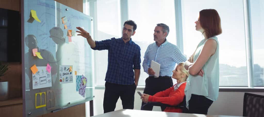 Business Team Discussing Corporate Strategy
